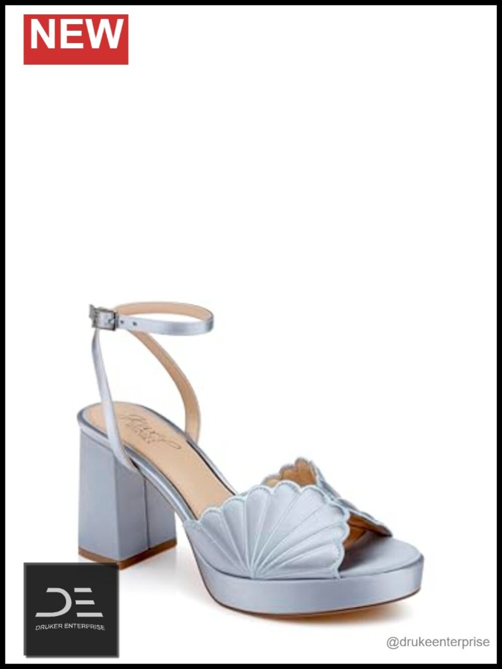 Heeled Sandals for Women With Platform, Ankle Strap, Buckle
